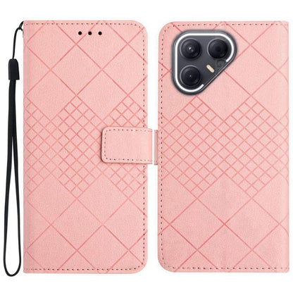 Rhombic Grid Texture Leather Phone Case, For Tecno Spark 40C, For Tecno Pova 7 5G, For Tecno Spark 40 Pro+ 4G, For Tecno Spark 40 Pro 4G, For Tecno Spark 40 4G, For Tecno Pova 7 Ultra 5G, For Tecno Pova 7 4G, For Tecno Pova Curve 5G                    ...