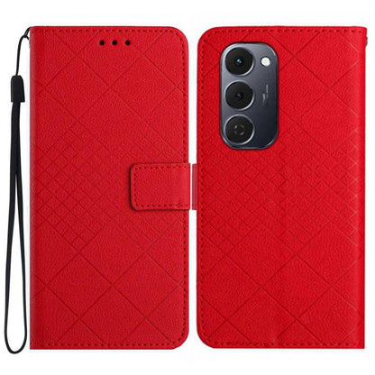 Rhombic Grid Texture Leather Phone Case, For Tecno Spark 40C, For Tecno Pova 7 5G, For Tecno Spark 40 Pro+ 4G, For Tecno Spark 40 Pro 4G, For Tecno Spark 40 4G, For Tecno Pova 7 Ultra 5G, For Tecno Pova 7 4G, For Tecno Pova Curve 5G                    ...