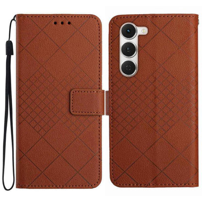 Rhombic Grid Texture Leather Phone Case, For Tecno Spark 40C, For Tecno Pova 7 5G, For Tecno Spark 40 Pro+ 4G, For Tecno Spark 40 Pro 4G, For Tecno Spark 40 4G, For Tecno Pova 7 Ultra 5G, For Tecno Pova 7 4G, For Tecno Pova Curve 5G                    ...