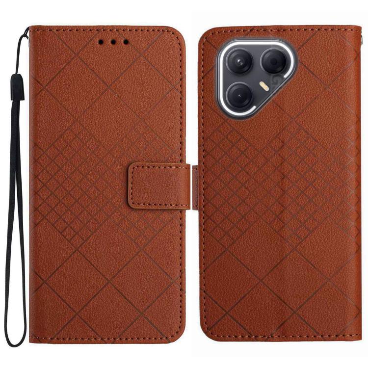 Rhombic Grid Texture Leather Phone Case, For Tecno Spark 40C, For Tecno Pova 7 5G, For Tecno Spark 40 Pro+ 4G, For Tecno Spark 40 Pro 4G, For Tecno Spark 40 4G, For Tecno Pova 7 Ultra 5G, For Tecno Pova 7 4G, For Tecno Pova Curve 5G                    ...