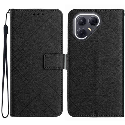 Rhombic Grid Texture Leather Phone Case, For Tecno Spark 40C, For Tecno Pova 7 5G, For Tecno Spark 40 Pro+ 4G, For Tecno Spark 40 Pro 4G, For Tecno Spark 40 4G, For Tecno Pova 7 Ultra 5G, For Tecno Pova 7 4G, For Tecno Pova Curve 5G                    ...