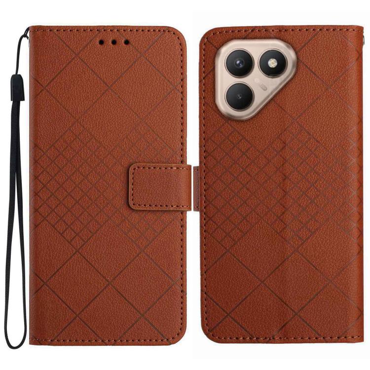 Rhombic Grid Texture Leather Phone Case, For Tecno Spark 40C, For Tecno Pova 7 5G, For Tecno Spark 40 Pro+ 4G, For Tecno Spark 40 Pro 4G, For Tecno Spark 40 4G, For Tecno Pova 7 Ultra 5G, For Tecno Pova 7 4G, For Tecno Pova Curve 5G                    ...