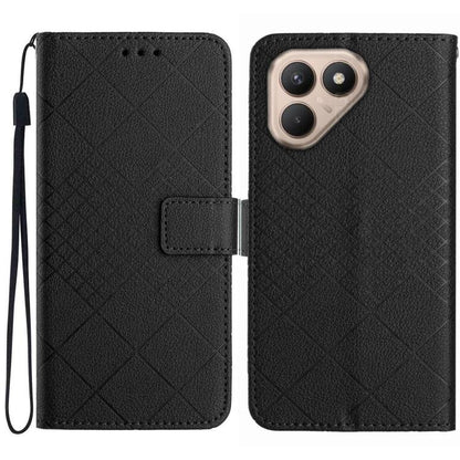 Rhombic Grid Texture Leather Phone Case, For Tecno Spark 40C, For Tecno Pova 7 5G, For Tecno Spark 40 Pro+ 4G, For Tecno Spark 40 Pro 4G, For Tecno Spark 40 4G, For Tecno Pova 7 Ultra 5G, For Tecno Pova 7 4G, For Tecno Pova Curve 5G                    ...