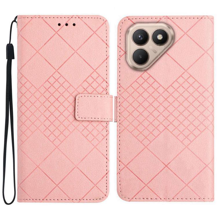 Rhombic Grid Texture Leather Phone Case, For Tecno Spark 40C, For Tecno Pova 7 5G, For Tecno Spark 40 Pro+ 4G, For Tecno Spark 40 Pro 4G, For Tecno Spark 40 4G, For Tecno Pova 7 Ultra 5G, For Tecno Pova 7 4G, For Tecno Pova Curve 5G                    ...
