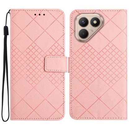 Rhombic Grid Texture Leather Phone Case, For Tecno Spark 40C, For Tecno Pova 7 5G, For Tecno Spark 40 Pro+ 4G, For Tecno Spark 40 Pro 4G, For Tecno Spark 40 4G, For Tecno Pova 7 Ultra 5G, For Tecno Pova 7 4G, For Tecno Pova Curve 5G                    ...