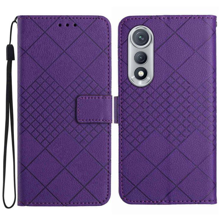 Rhombic Grid Texture Leather Phone Case, For Tecno Spark 40C, For Tecno Pova 7 5G, For Tecno Spark 40 Pro+ 4G, For Tecno Spark 40 Pro 4G, For Tecno Spark 40 4G, For Tecno Pova 7 Ultra 5G, For Tecno Pova 7 4G, For Tecno Pova Curve 5G                    ...