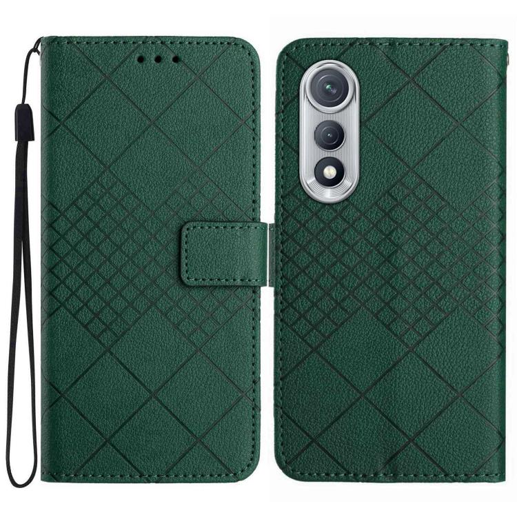 Rhombic Grid Texture Leather Phone Case, For Tecno Spark 40C, For Tecno Pova 7 5G, For Tecno Spark 40 Pro+ 4G, For Tecno Spark 40 Pro 4G, For Tecno Spark 40 4G, For Tecno Pova 7 Ultra 5G, For Tecno Pova 7 4G, For Tecno Pova Curve 5G                    ...