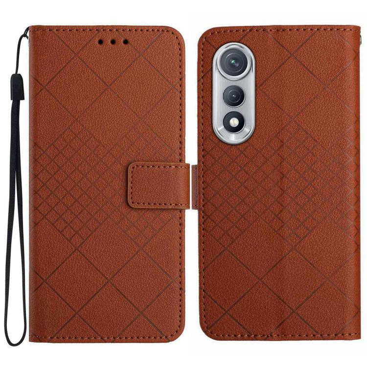 Rhombic Grid Texture Leather Phone Case, For Tecno Spark 40C, For Tecno Pova 7 5G, For Tecno Spark 40 Pro+ 4G, For Tecno Spark 40 Pro 4G, For Tecno Spark 40 4G, For Tecno Pova 7 Ultra 5G, For Tecno Pova 7 4G, For Tecno Pova Curve 5G                    ...