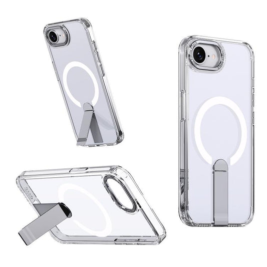 Star Shine Series TPU + PC MagSafe Phone Case with Fold Holder, For iPhone 16e / 17e, For iPhone 17 Pro Max, For iPhone 17 Pro, For iPhone 17, For iPhone Air, For iPhone 16 Pro Max, For iPhone 16 Pro, For iPhone 16 Plus, For iPhone 16                  ...