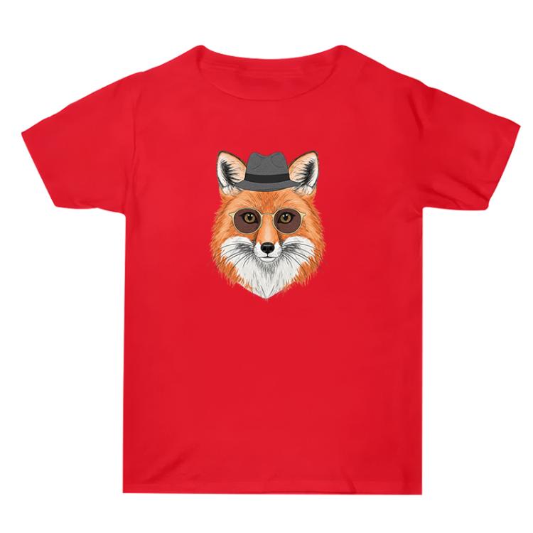 Gentleman Fox Printed Summer Baggy Cotton Short Sleeve T-shirt Print On Your Demand, S, M, L, XL, XXL, XXXL
