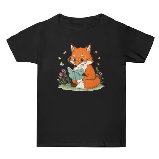 T-shirt d'été ample à manches courtes en coton imprimé «&nbsp;Reading Fox&nbsp;», impression à la demande, tailles S, M, L, XL, XXL, XXXL
