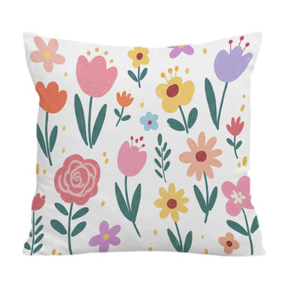 Colorful Garden Printed Sofa Pillow With Core Print On Your Demand, 35x35cm, 40x40cm, 45x45cm, 50x50cm, 60x60cm