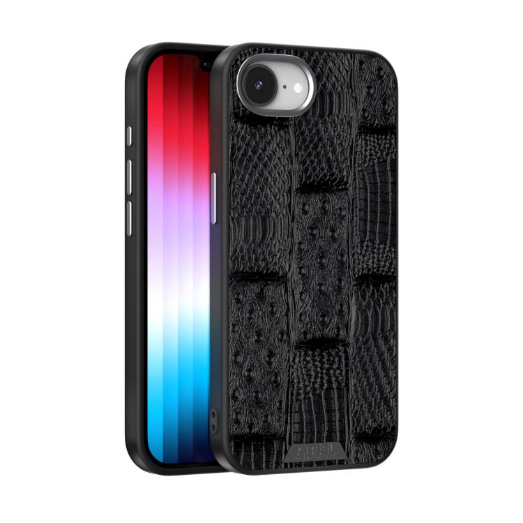 ABEEL Beast Pattern 6D Micro-Embossed MagSafe Genuine Leather Phone Case