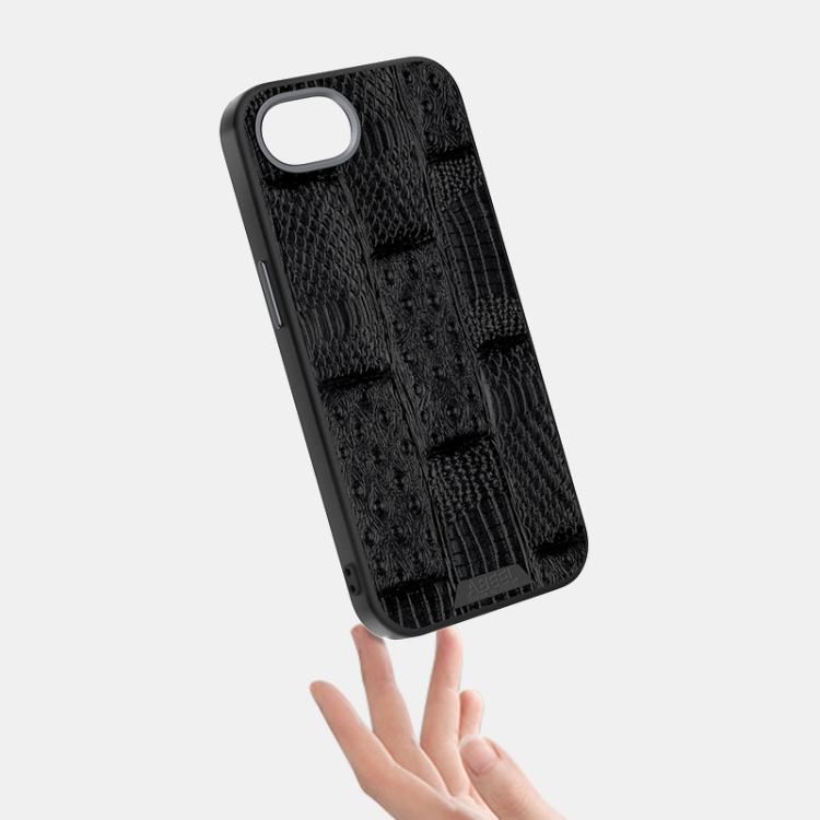 ABEEL Beast Pattern 6D Micro-Embossed MagSafe Genuine Leather Phone Case, For iPhone 17e / 16e, For iPhone 17 Pro Max, For iPhone 17 Pro, For iPhone 17, For iPhone Air, For iPhone 16 Pro Max, For iPhone 16 Pro, For iPhone 16 Plus, For iPhone 16        ...
