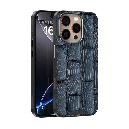 ABEEL Beast Pattern 6D Micro-Embossed MagSafe Genuine Leather Phone Case