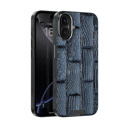 ABEEL Beast Pattern 6D Micro-Embossed MagSafe Genuine Leather Phone Case
