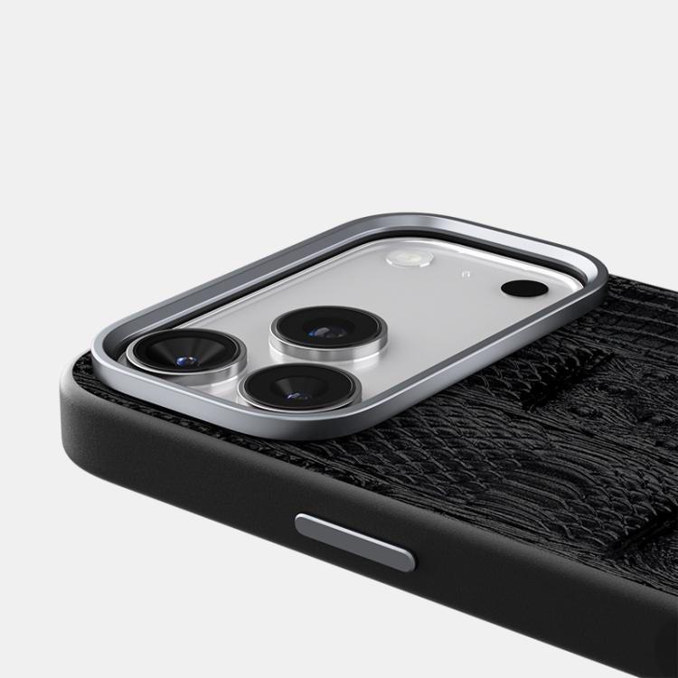ABEEL Beast Pattern 6D Micro-Embossed MagSafe Genuine Leather Phone Case
