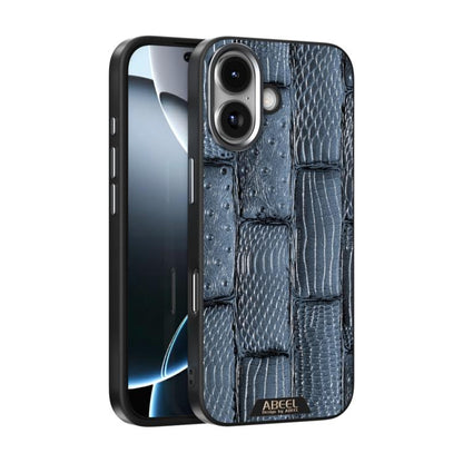 ABEEL Beast Pattern 6D Micro-Embossed MagSafe Genuine Leather Phone Case