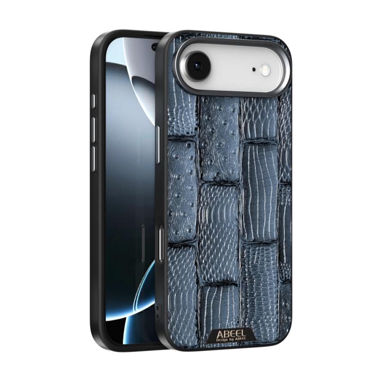 ABEEL Beast Pattern 6D Micro-Embossed MagSafe Genuine Leather Phone Case