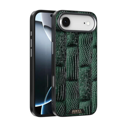 ABEEL Beast Pattern 6D Micro-Embossed MagSafe Genuine Leather Phone Case