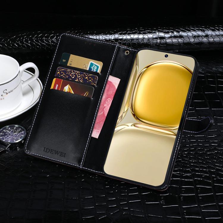 idewei Crocodile Texture Leather Phone Case, For Google Pixel 10 Pro XL, For Google Pixel 10 Pro, For Google Pixel 10, For Google Pixel 9a
