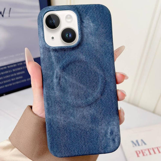 Denim MagSafe Magnetic PC + PU Phone Case, For iPhone 13, For iPhone 12 / 12 Pro, For iPhone 12 Pro Max