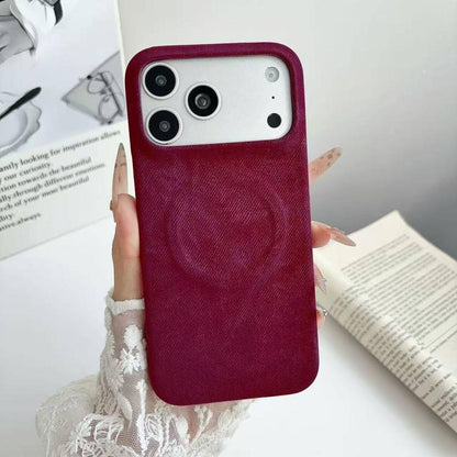 Denim MagSafe Magnetic PC + PU Phone Case, For iPhone 13, For iPhone 12 / 12 Pro, For iPhone 12 Pro Max