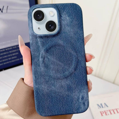 Denim MagSafe Magnetic PC + PU Phone Case