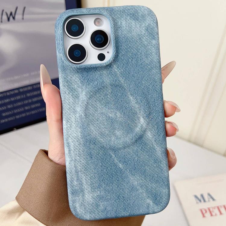 Denim MagSafe Magnetic PC + PU Phone Case, For iPhone 17 Pro Max, For iPhone 17 Pro, For iPhone 17, For iPhone Air, For iPhone 16 Pro Max, For iPhone 16 Pro, For iPhone 16 Plus, For iPhone 16, For iPhone 15 Pro Max, For iPhone 15 Pro, For iPhone 15 Plu...
