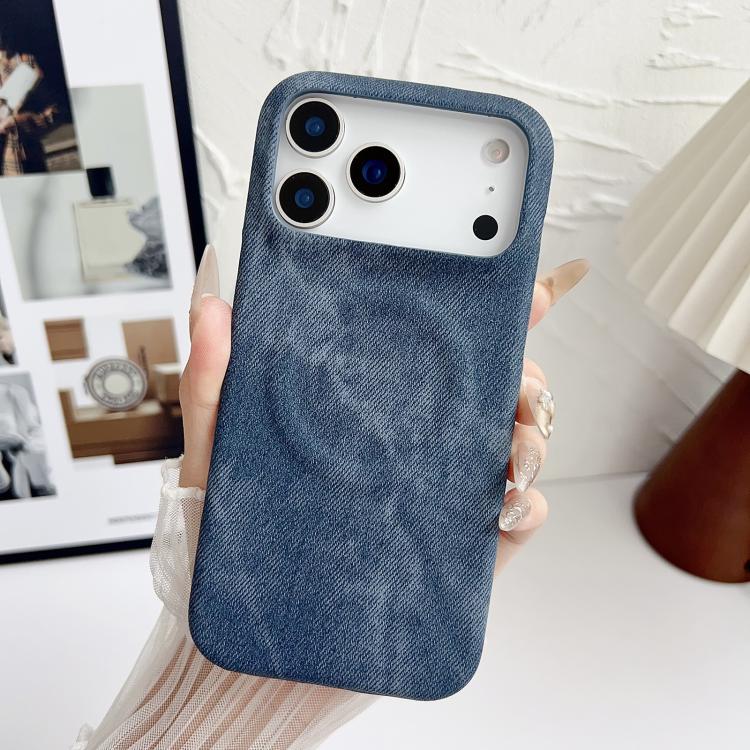 Denim MagSafe Magnetic PC + PU Phone Case, For iPhone 17 Pro Max, For iPhone 17 Pro, For iPhone 17, For iPhone Air, For iPhone 16 Pro Max, For iPhone 16 Pro, For iPhone 16 Plus, For iPhone 16, For iPhone 15 Pro Max, For iPhone 15 Pro, For iPhone 15 Plu...