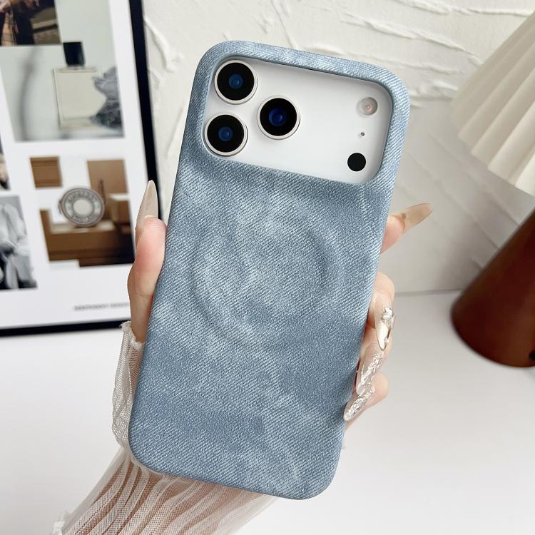 Denim MagSafe Magnetic PC + PU Phone Case, For iPhone 17 Pro Max, For iPhone 17 Pro, For iPhone 17, For iPhone Air, For iPhone 16 Pro Max, For iPhone 16 Pro, For iPhone 16 Plus, For iPhone 16, For iPhone 15 Pro Max, For iPhone 15 Pro, For iPhone 15 Plu...