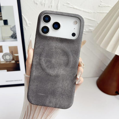 Denim MagSafe Magnetic PC + PU Phone Case, For iPhone 17 Pro Max, For iPhone 17 Pro, For iPhone 17, For iPhone Air, For iPhone 16 Pro Max, For iPhone 16 Pro, For iPhone 16 Plus, For iPhone 16, For iPhone 15 Pro Max, For iPhone 15 Pro, For iPhone 15 Plu...