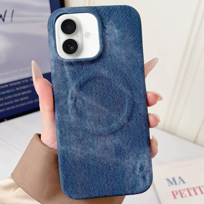 Denim MagSafe Magnetic PC + PU Phone Case, For iPhone 17 Pro Max, For iPhone 17 Pro, For iPhone 17, For iPhone Air, For iPhone 16 Pro Max, For iPhone 16 Pro, For iPhone 16 Plus, For iPhone 16, For iPhone 15 Pro Max, For iPhone 15 Pro, For iPhone 15 Plu...