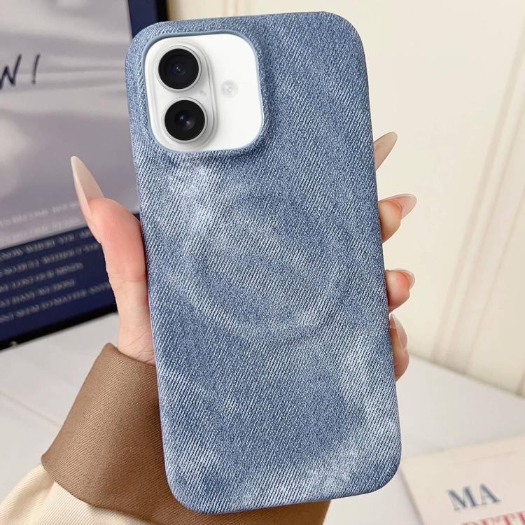 Denim MagSafe Magnetic PC + PU Phone Case, For iPhone 17 Pro Max, For iPhone 17 Pro, For iPhone 17, For iPhone Air, For iPhone 16 Pro Max, For iPhone 16 Pro, For iPhone 16 Plus, For iPhone 16, For iPhone 15 Pro Max, For iPhone 15 Pro, For iPhone 15 Plu...