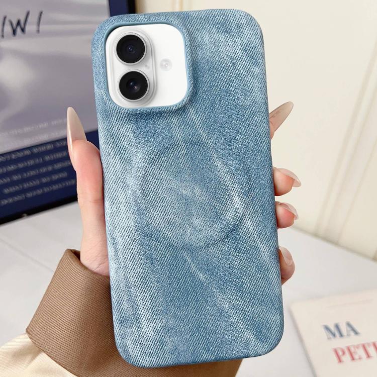 Denim MagSafe Magnetic PC + PU Phone Case, For iPhone 17 Pro Max, For iPhone 17 Pro, For iPhone 17, For iPhone Air, For iPhone 16 Pro Max, For iPhone 16 Pro, For iPhone 16 Plus, For iPhone 16, For iPhone 15 Pro Max, For iPhone 15 Pro, For iPhone 15 Plu...