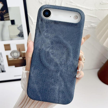 Denim MagSafe Magnetic PC + PU Phone Case, For iPhone 17 Pro Max, For iPhone 17 Pro, For iPhone 17, For iPhone Air, For iPhone 16 Pro Max, For iPhone 16 Pro, For iPhone 16 Plus, For iPhone 16, For iPhone 15 Pro Max, For iPhone 15 Pro, For iPhone 15 Plu...