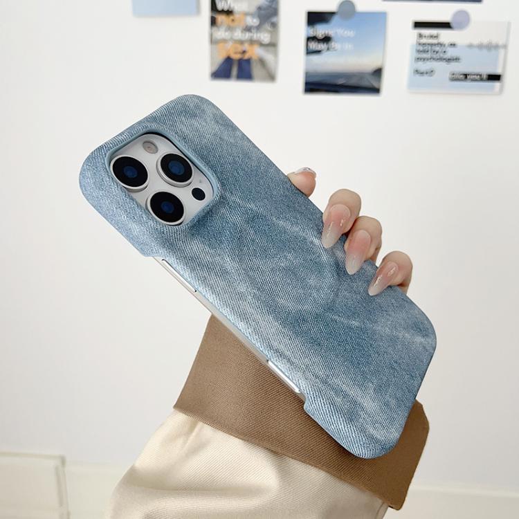 Denim MagSafe Magnetic PC + PU Phone Case, For iPhone 13, For iPhone 12 / 12 Pro, For iPhone 12 Pro Max
