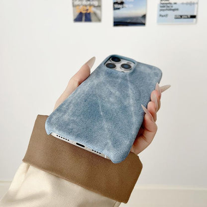 Denim MagSafe Magnetic PC + PU Phone Case, For iPhone 13, For iPhone 12 / 12 Pro, For iPhone 12 Pro Max