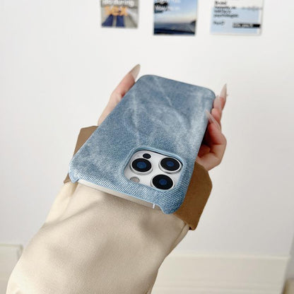Denim MagSafe Magnetic PC + PU Phone Case, For iPhone 13, For iPhone 12 / 12 Pro, For iPhone 12 Pro Max