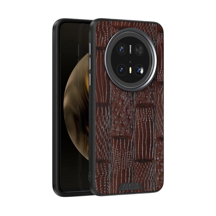 ABEEL Beast Pattern 6D Micro-Embossed MagSafe Genuine Leather Phone Case, For Huawei Pura 80 Ultra 5G, For Huawei Pura 80 Pro 5G / 80 Pro+ 5G, For Huawei Pura 80 5G, For Huawei nova 14 Ultra, For Huawei nova 14 Pro, For Huawei nova 14������������������...