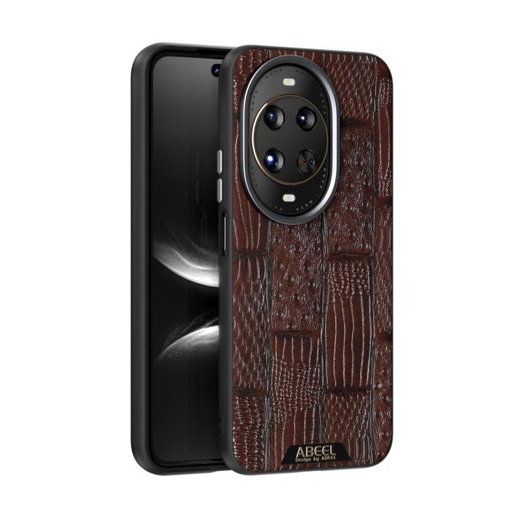 ABEEL Beast Pattern 6D Micro-Embossed MagSafe Genuine Leather Phone Case, For Huawei Pura 80 Ultra 5G, For Huawei Pura 80 Pro 5G / 80 Pro+ 5G, For Huawei Pura 80 5G, For Huawei nova 14 Ultra, For Huawei nova 14 Pro, For Huawei nova 14������������������...
