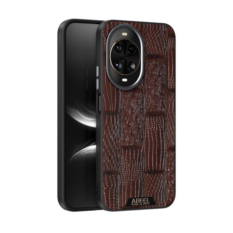 ABEEL Beast Pattern 6D Micro-Embossed MagSafe Genuine Leather Phone Case, For Huawei Pura 80 Ultra 5G, For Huawei Pura 80 Pro 5G / 80 Pro+ 5G, For Huawei Pura 80 5G, For Huawei nova 14 Ultra, For Huawei nova 14 Pro, For Huawei nova 14������������������...