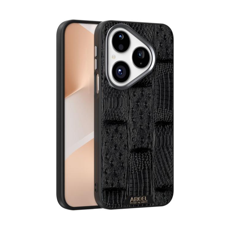 ABEEL Beast Pattern 6D Micro-Embossed MagSafe Genuine Leather Phone Case, For Huawei Pura 80 Ultra 5G, For Huawei Pura 80 Pro 5G / 80 Pro+ 5G, For Huawei Pura 80 5G, For Huawei nova 14 Ultra, For Huawei nova 14 Pro, For Huawei nova 14������������������...