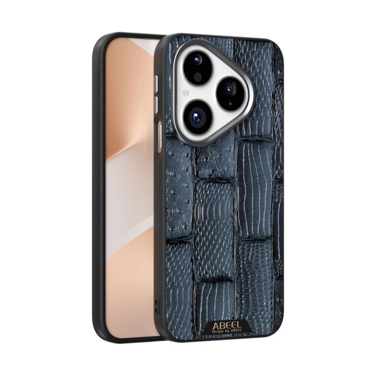 ABEEL Beast Pattern 6D Micro-Embossed MagSafe Genuine Leather Phone Case, For Huawei Pura 80 Ultra 5G, For Huawei Pura 80 Pro 5G / 80 Pro+ 5G, For Huawei Pura 80 5G, For Huawei nova 14 Ultra, For Huawei nova 14 Pro, For Huawei nova 14������������������...
