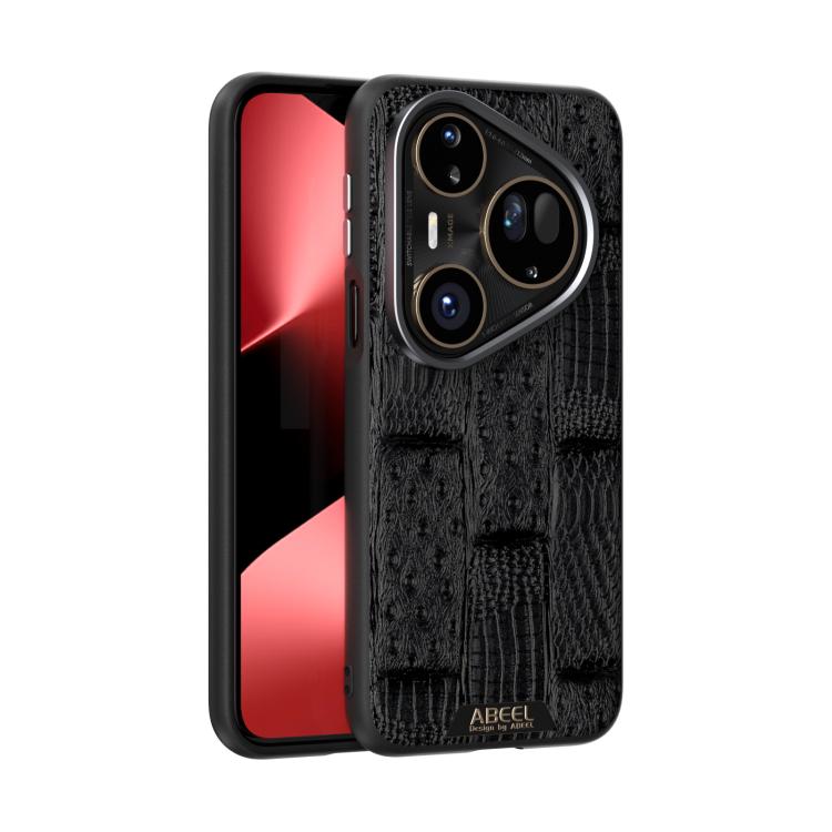 ABEEL Beast Pattern 6D Micro-Embossed MagSafe Genuine Leather Phone Case, For Huawei Pura 80 Ultra 5G, For Huawei Pura 80 Pro 5G / 80 Pro+ 5G, For Huawei Pura 80 5G, For Huawei nova 14 Ultra, For Huawei nova 14 Pro, For Huawei nova 14������������������...