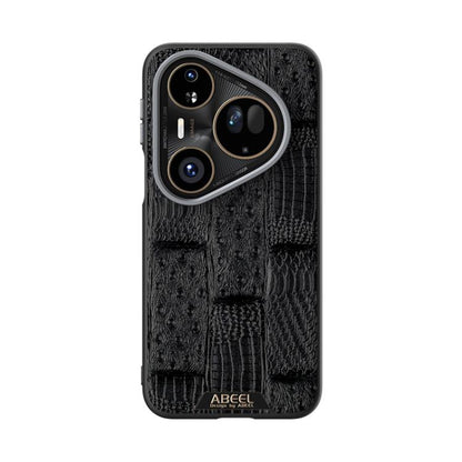 ABEEL Beast Pattern 6D Micro-Embossed MagSafe Genuine Leather Phone Case, For Huawei Pura 80 Ultra 5G, For Huawei Pura 80 Pro 5G / 80 Pro+ 5G, For Huawei Pura 80 5G, For Huawei nova 14 Ultra, For Huawei nova 14 Pro, For Huawei nova 14������������������...