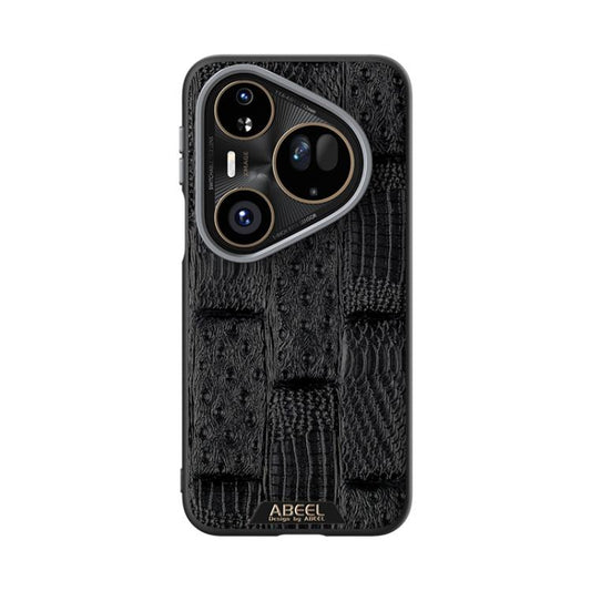 ABEEL Beast Pattern 6D Micro-Embossed MagSafe Genuine Leather Phone Case, For Huawei Pura 80 Ultra 5G, For Huawei Pura 80 Pro 5G / 80 Pro+ 5G, For Huawei Pura 80 5G, For Huawei nova 14 Ultra, For Huawei nova 14 Pro, For Huawei nova 14������������������...
