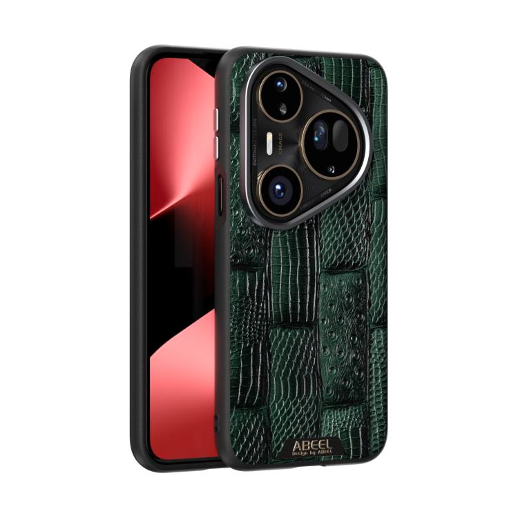 ABEEL Beast Pattern 6D Micro-Embossed MagSafe Genuine Leather Phone Case, For Huawei Pura 80 Ultra 5G, For Huawei Pura 80 Pro 5G / 80 Pro+ 5G, For Huawei Pura 80 5G, For Huawei nova 14 Ultra, For Huawei nova 14 Pro, For Huawei nova 14������������������...