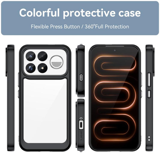 Colorful Series Acrylic Hybrid TPU Phone Case, For Xiaomi Poco F9 Ultra 5G, For Xiaomi 17T Pro 5G, For Xiaomi 17T 5G, For Xiaomi Poco X8 Pro Max 5G, For Xiaomi Poco X8 Pro 5G, For Xiaomi 17 Ultra, For Xiaomi 17 Pro Max, For Xiaomi 17 Pro, For Xiaomi 17...