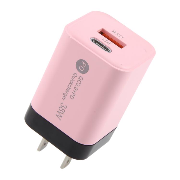 KO-72 38W QC3.0 USB and USB-C / Type-C PD Quick Charger, US Plug, US Plug